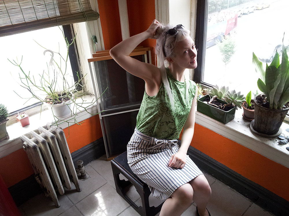 Anna in her kitchen.