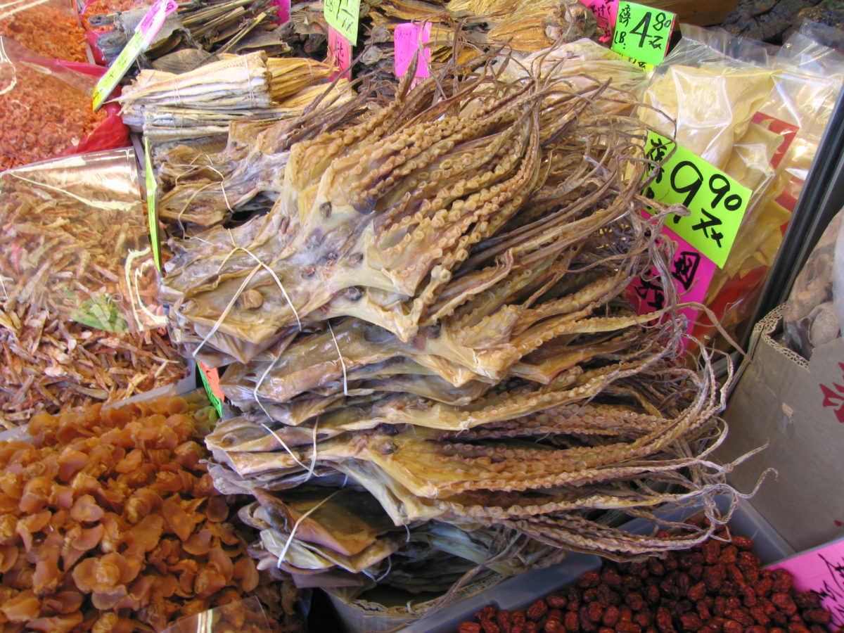 Dried octopus