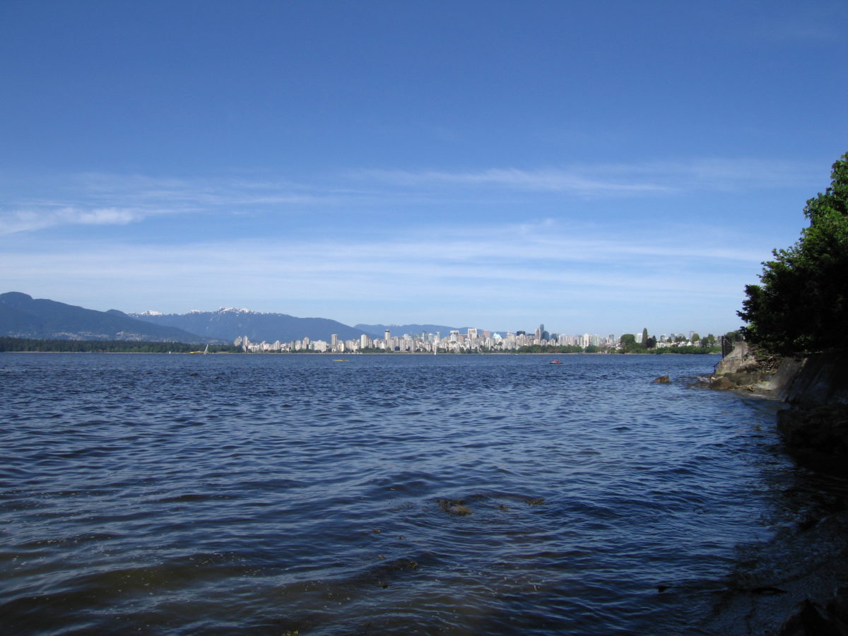 Downtown Vancouver over the bay