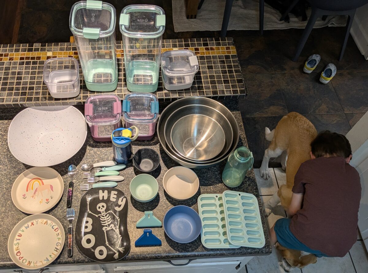 An array of dishes and kitchen items from Target
